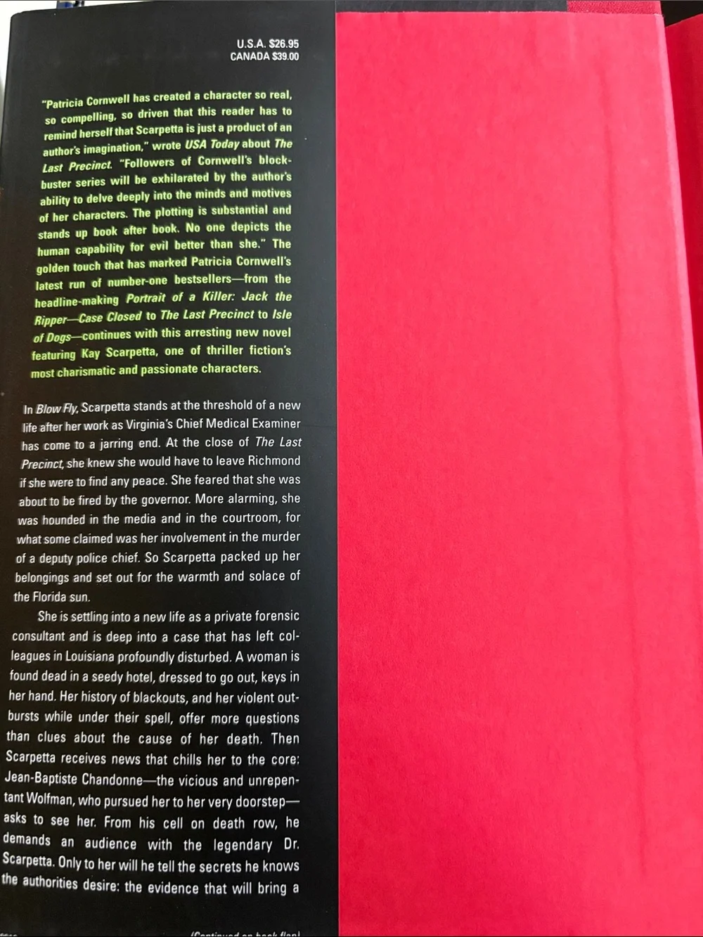 Patricia Cornwell "Blow Fly" Hardcover - Book 12 of 29 Kay Scarpetta Series - Picture 3 of 9